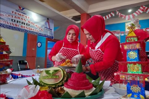 Meriahkan HUT ke-77 RI dengan Lomba Hias Tumpeng, DPW Partai Perindo Bengkulu Usung Tema Rafflesia