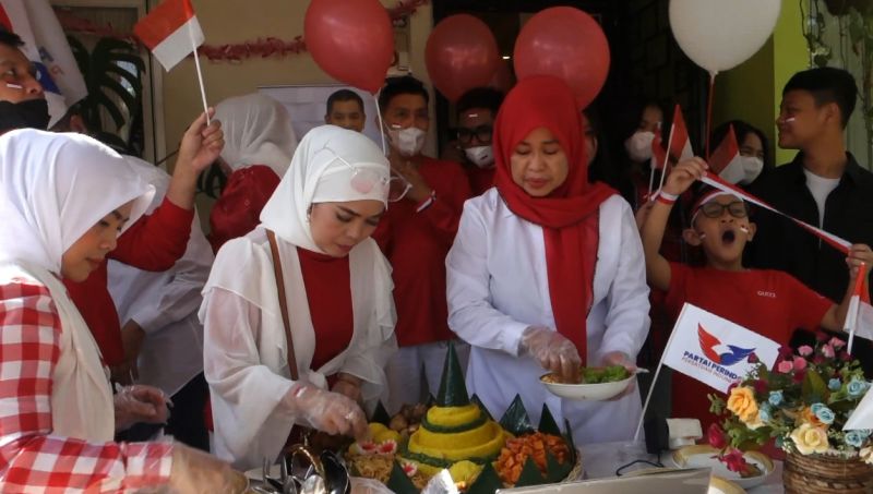 Ikut Lomba Tumpeng, Partai Perindo Sumsel Isi Ruang Mensyukuri Nikmat Kemerdekaan