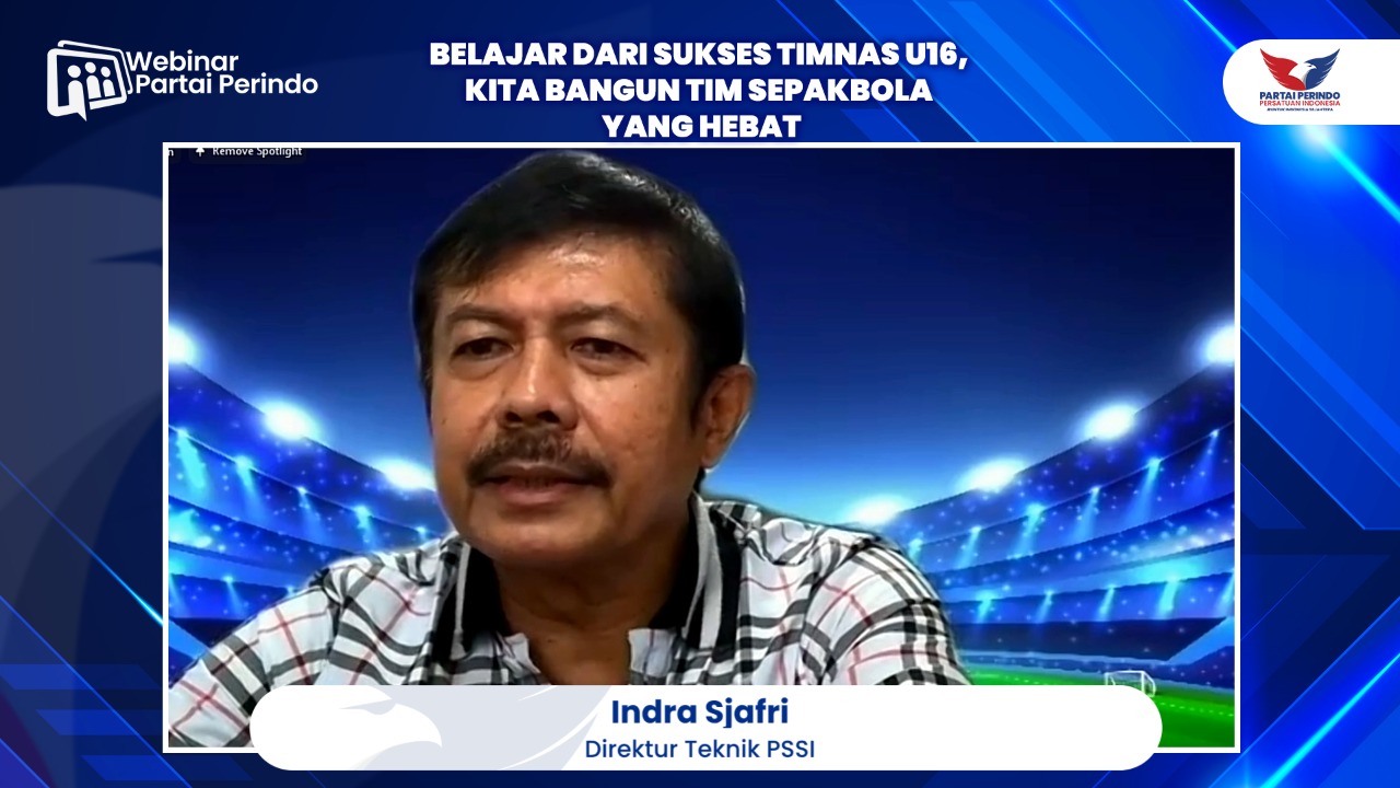 Webinar Partai Perindo: PSSI Pakai Lima Pilar Ini untuk Bangun Sepakbola Indonesia Jadi Lebih Baik