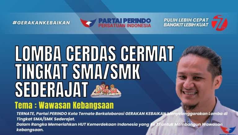 Partai Perindo Ternate Gelar Sejumlah Lomba Sambut HUT RI ke-77 