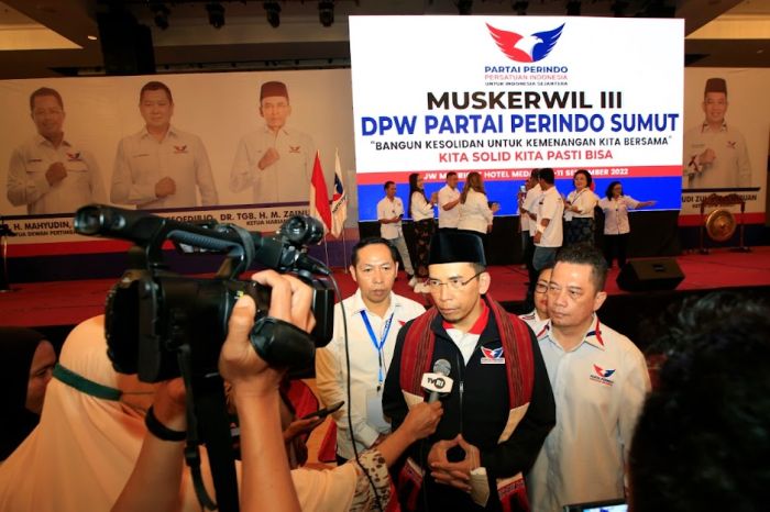 Gelar Muskerwil III, TGB Harap Partai Perindo di Sumut Menang pada Pemilu 2024