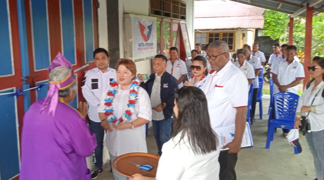 Resmikan Kantor Partai Perindo Kepulauan Talaud, Jaclyn Koloay: Mari Kita Menangkan Pemilu 2024