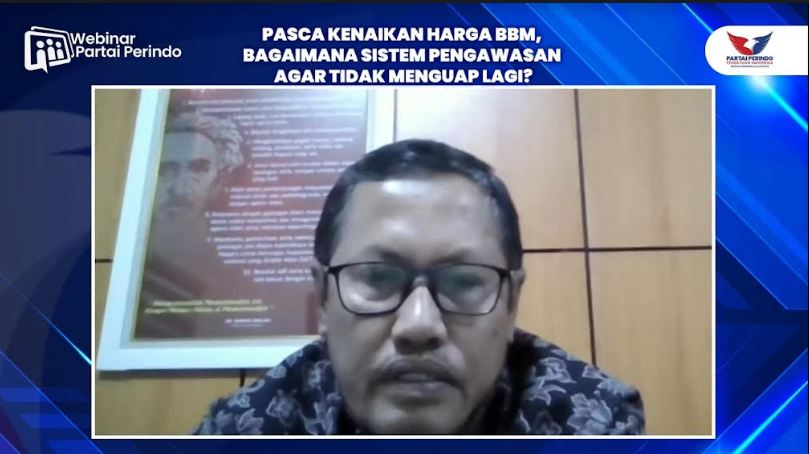 Webinar Partai Perindo, Ekonom: Kenaikan Harga BBM Pilihan Sulit tapi Paling Rasional
