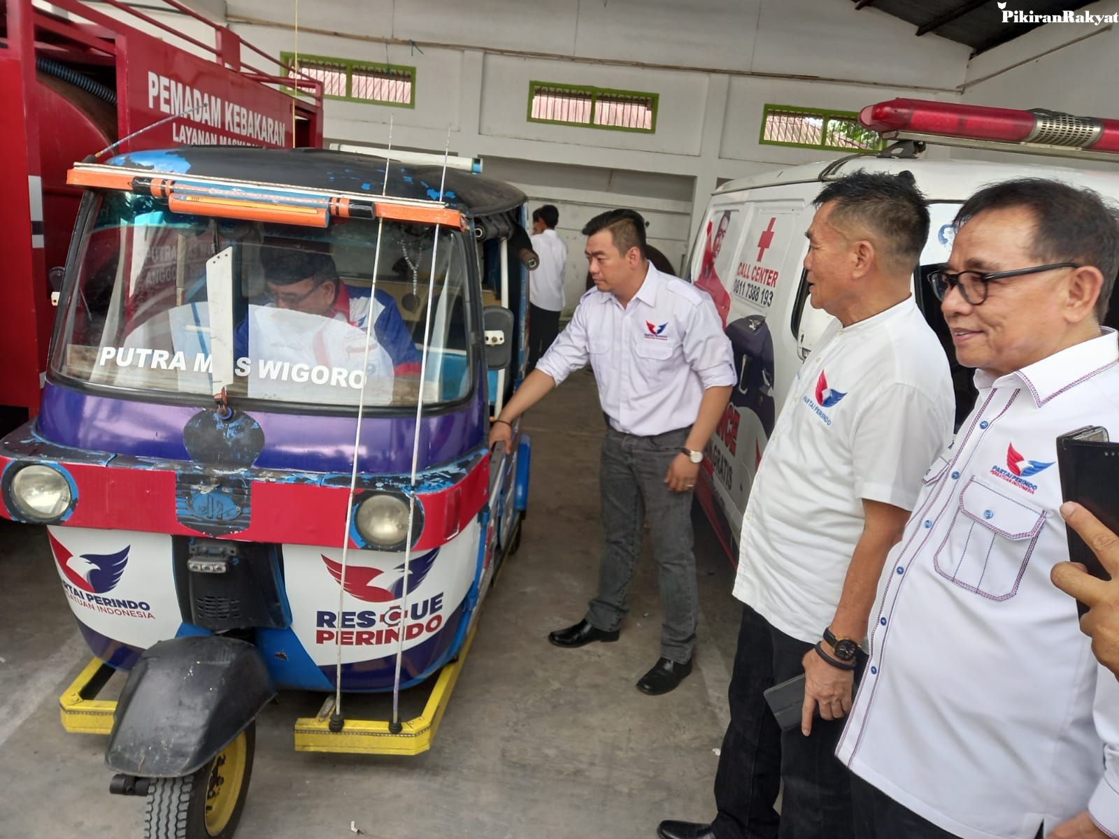 Unik, Kendaraan Tempur Rescue Perindo Rejang Lebong Ada Bajaj