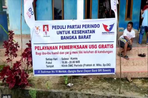 Dapat Kartu Pemeriksaan USG Gratis, Warga Bangka Barat: Terima Kasih Partai Perindo
