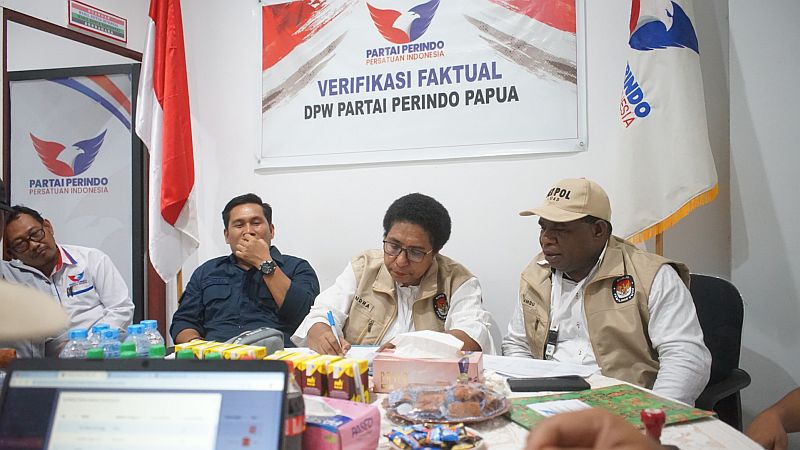 KPU Verifikasi DPW Partai Perindo Papua, Hasilnya Memenuhi Syarat