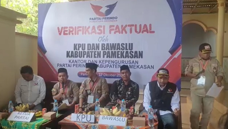 Tidak Ada Kekurangan, Partai Perindo Pamekasan Lolos Verifikasi Faktual