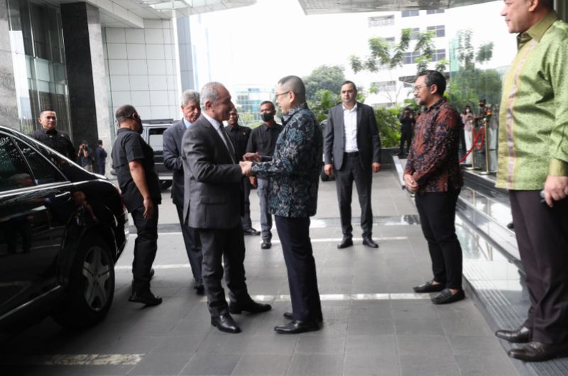 Tiba di Park Hyatt Jakarta, PM Palestina Disambut Hangat Hary Tanoesoedibjo