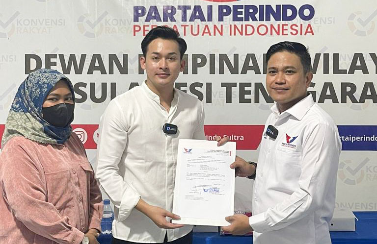 Youtuber Ganteng Steven Stenly Nakhodai Pemuda Perindo Sultra