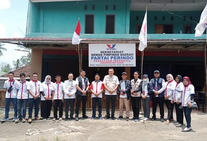  Penuhi Kriteria dan Persyaratan, Partai Perindo Way Kanan: Alhamdulillah Semua Berjalan Lancar