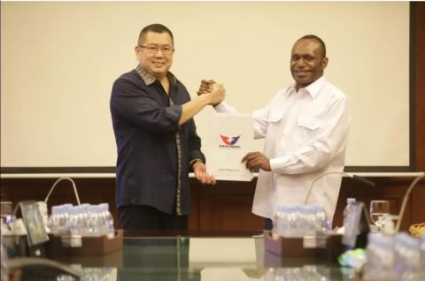 Selamat Bergabung Otopianus Petrus Tebai, HT: Partai Perindo Berjuang untuk Indonesia Sejahtera