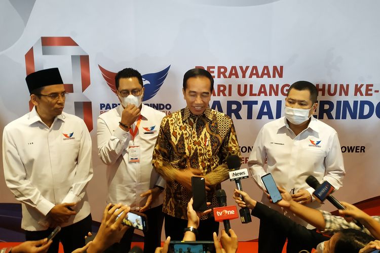 Elektabilitas Partai Perindo Terus Naik, Jokowi: Hati-hati Partai Lain 