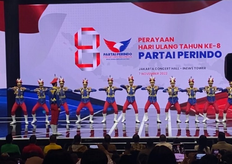Pasheman '90 Bertanya Partai Apa yang Jokowi Suka di HUT ke-8 Partai Perindo