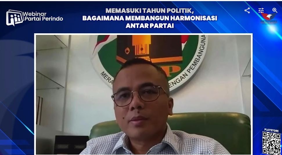 Webinar Partai Perindo: Pemilu Bukan Ajang Perang Antar-Anak Bangsa