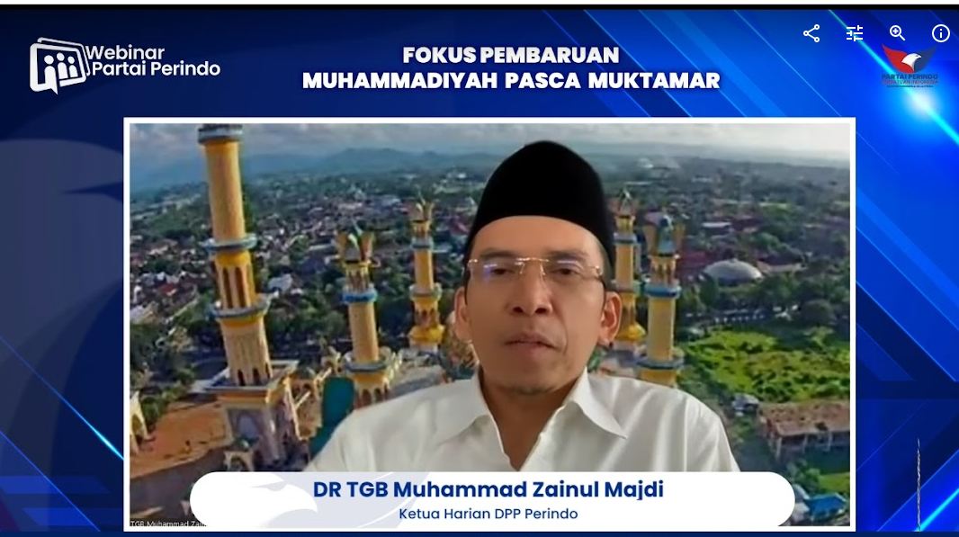 TGB Harap Muhammadiyah Beri Kesempatan yang Sama kepada Semua Partai Politik