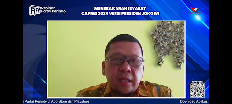 Waketum Golkar di Webinar Partai Perindo: Isyarat Jokowi Bicara soal Capres Masih Normatif