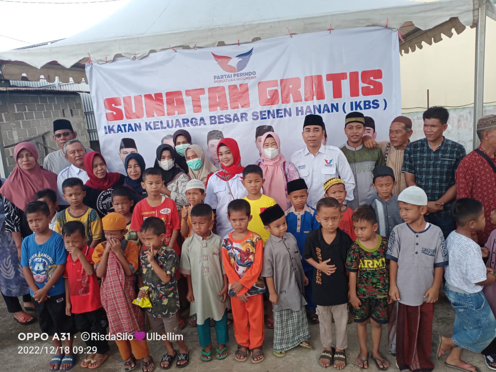 Gelar Khitanan Gratis, Anggota DPRD dari Partai Perindo Ini Didoakan Warga Terpilih Kembali