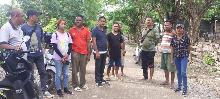 Tinjau Pekerjaan Jalan, Legislator Partai Perindo Kupang Ingin Pastikan Proyek Berjalan Sesuai Rencana