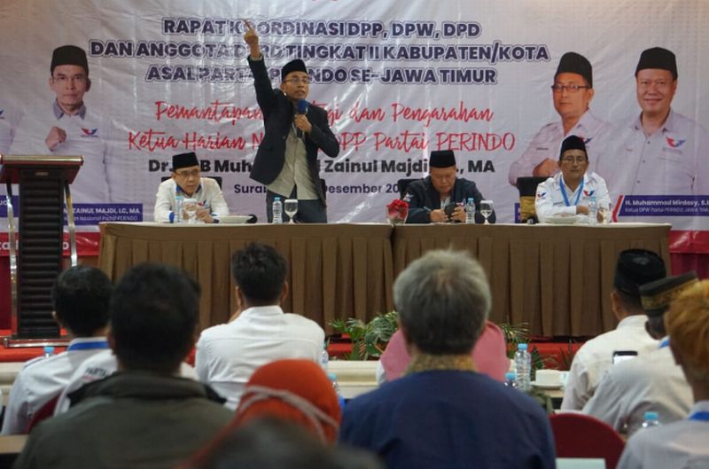 Ingatkan Perjuangan Partai Perindo untuk Kesejahteraan, TGB: Caleg 80 Persen Harus Berada di Luar Rumah
