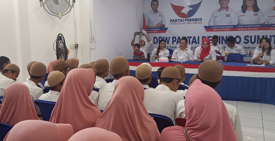 Jadi Peserta Pemilu 2024, Partai Perindo Sumut Gelar Syukuran Bersama Anak Yatim