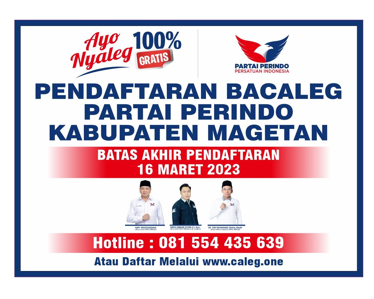 Segera Meluncur Lur! Ini Syarat Mendaftar Bacaleg Partai Perindo Magetan
