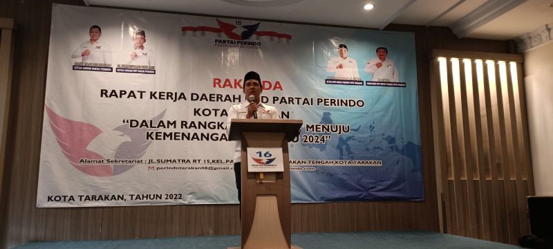 Bidik Kemenangan di Pemilu 2024,  Partai Perindo Kota Tarakan Gelar Rakerda