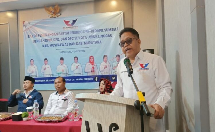 Gelar Rapat Konsolidasi, Partai Perindo Sumsel Optimistis Menang Pemilu 2024