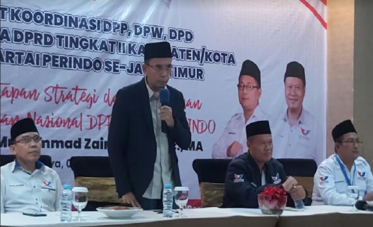 Rakor DPW-DPD se-Jatim, TGB Zainul Majdi Ingatkan Cita-cita Besar Partai Perindo 