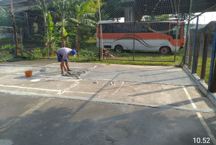 Bakal Jadi Basis Suara, Pembangunan Lapangan Voli Partai Perindo DKI di Pesanggrahan Jaksel Dikebut