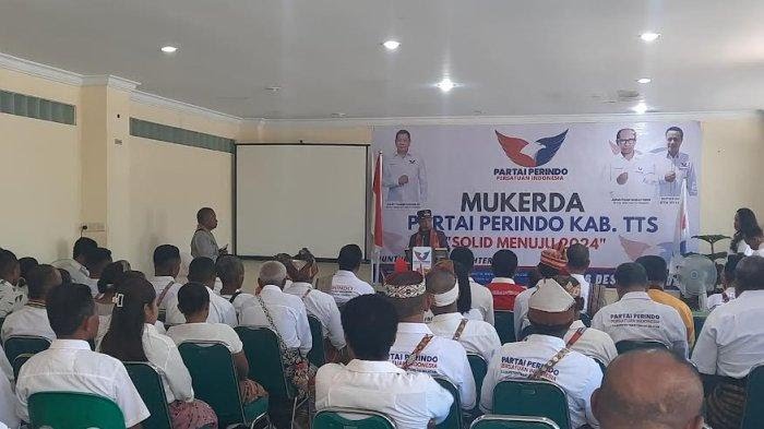 Bekali Bacaleg Jelang Pemilu 2024, Muskerda Partai Perindo TTS Komit Bidik 5 Kursi DPRD 