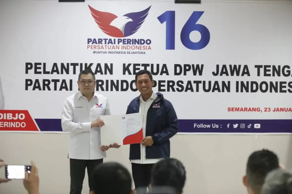 HT Lantik Mantan Pangdam Diponegoro sebagai Ketua DPW Partai Perindo Jateng