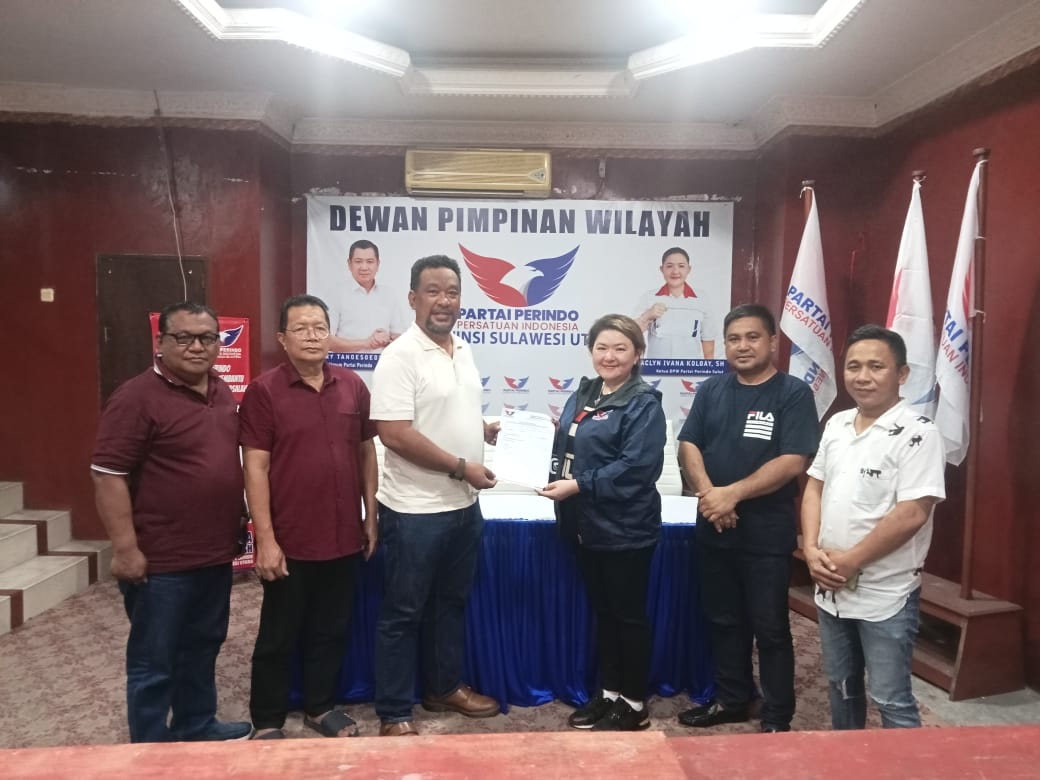 Siap Nyaleg di Pemilu 2024, Ervan Moco Baharuddin Gabung Partai Perindo Sulut