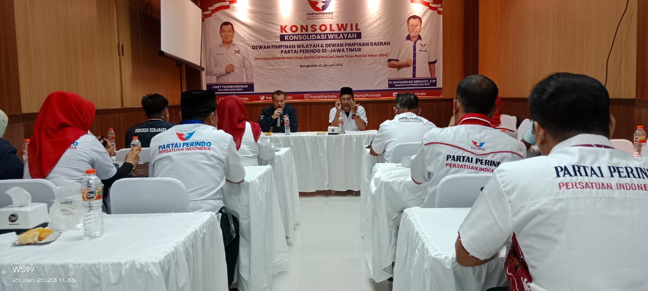 Partai Perindo Jatim Adakan Konsolidasi Wilayah Perkuat Strategi Pemenangan
