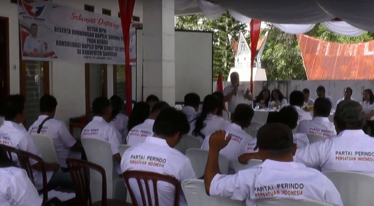 Rudi Zulham Road Show ke Samosir, Pastikan Kesiapan Kader Partai Perindo Jelang Pemilu 2024