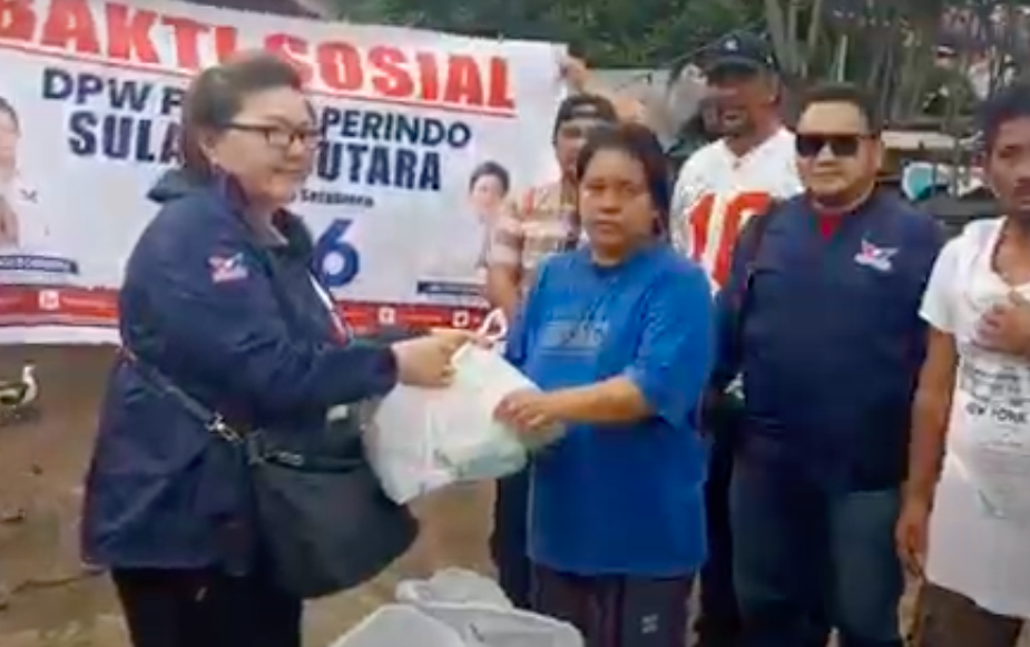 Terima Bantuan, Korban Banjir di Sulut: Terima Kasih Partai Perindo