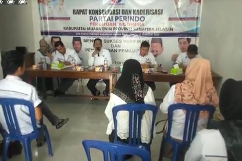 Konsolidasi Partai Perindo Muara Enim Tekankan Pentingnya Pembentukan DPRt