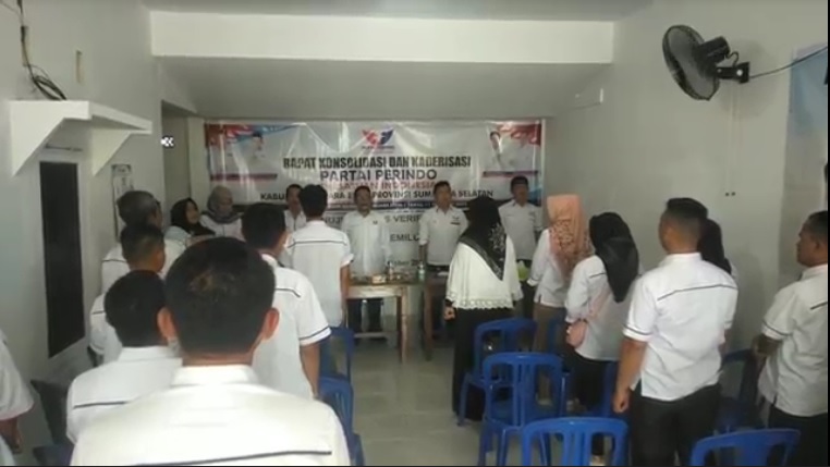 Partai Perindo Muara Enim Kejar Target Pembentukan Kepengurusan Tingkat Ranting