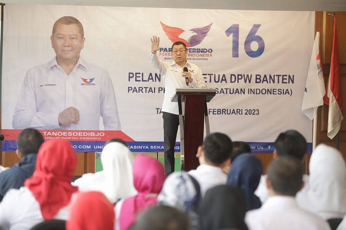 Hary Tanoesoedibjo Lantik Ketua DPW Partai Perindo Banten: Upayakan Perolehan Suara Maksimal