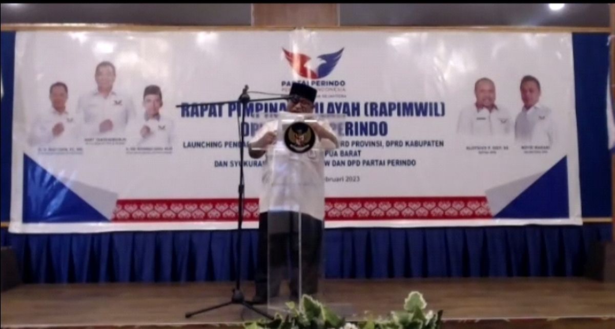 Pemprov Papua Barat Harap Partai Perindo Terus Berkontribusi Bangun Kesejahteraan Masyarakat