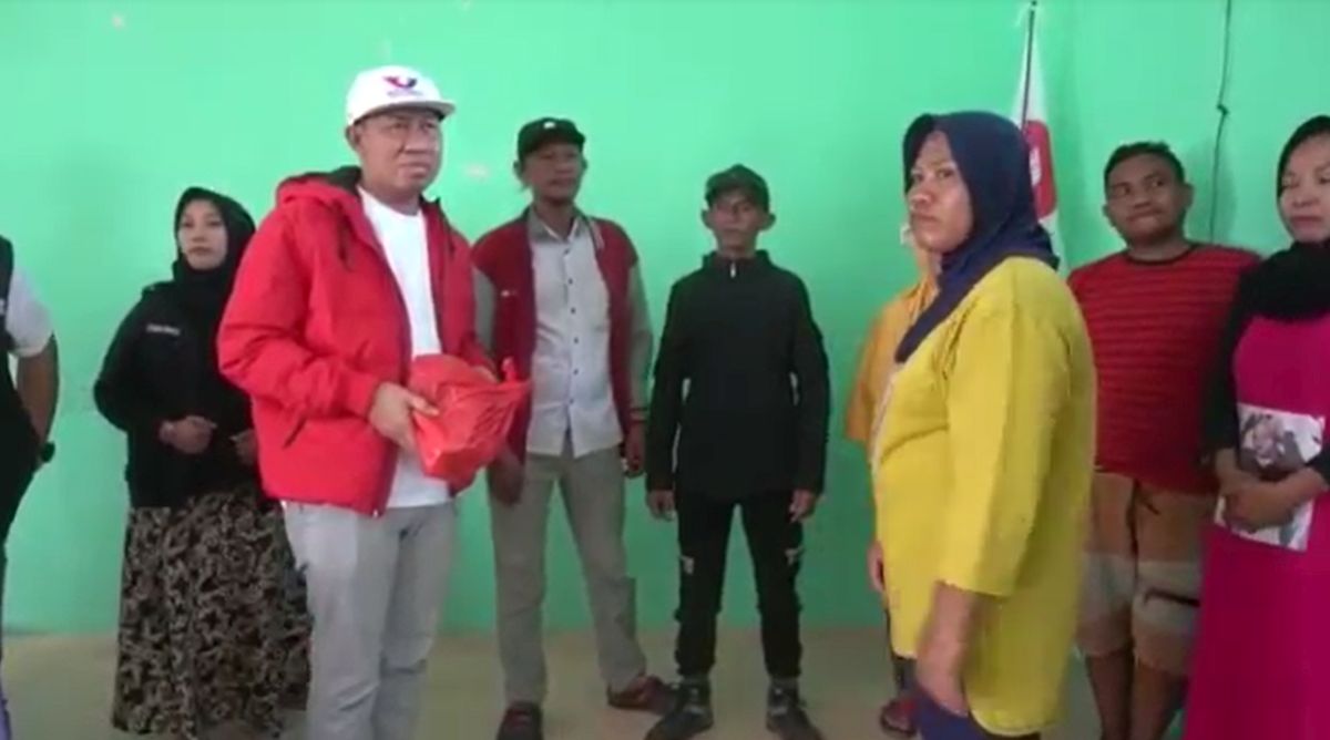Partai Perindo dan Relawan Merah Putih Berikan Bantuan Sembako ke Warga Palu