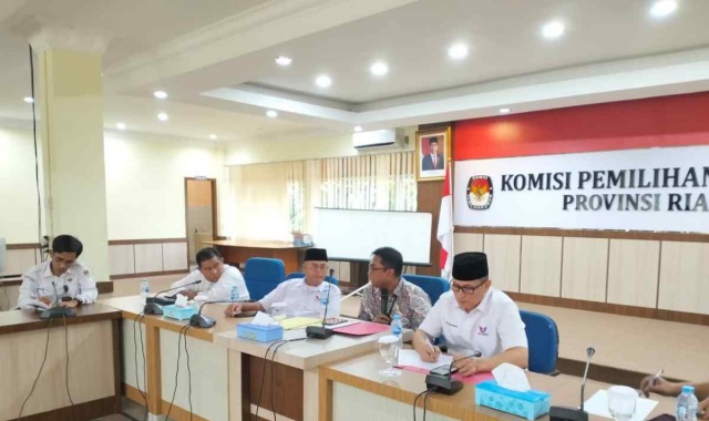 Sambangi KPUD, DPW Partai Perindo Riau Bahas Tahapan Pemilu