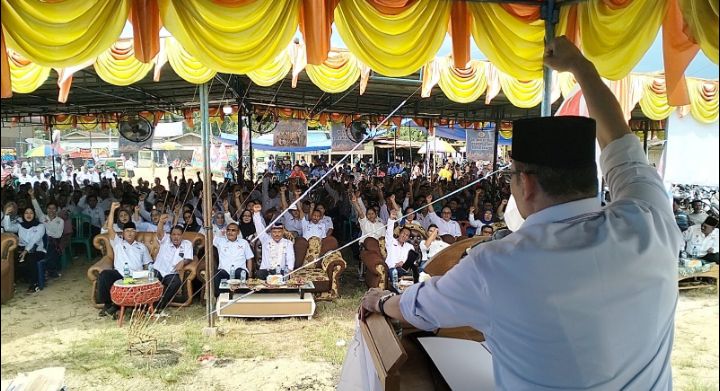 Meriahnya Peresmian Kantor DPC Partai Perindo Talang Muandau, Diapresiasi Ketua DPW Riau