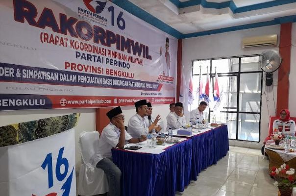 Partai Perindo Bengkulu Gelar Rakorpimwil untuk Pemenangan di Pemilu 2024