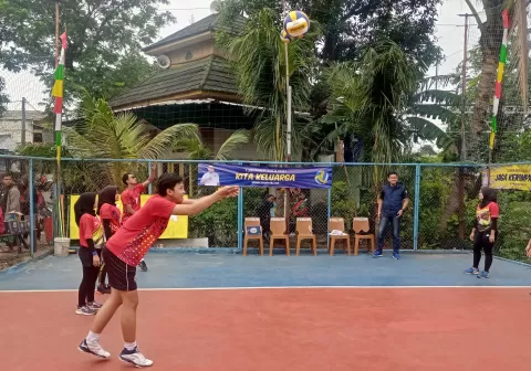 Partai Perindo DKI Jakarta Gelar Turnamen Bola Voli di Pesanggrahan 