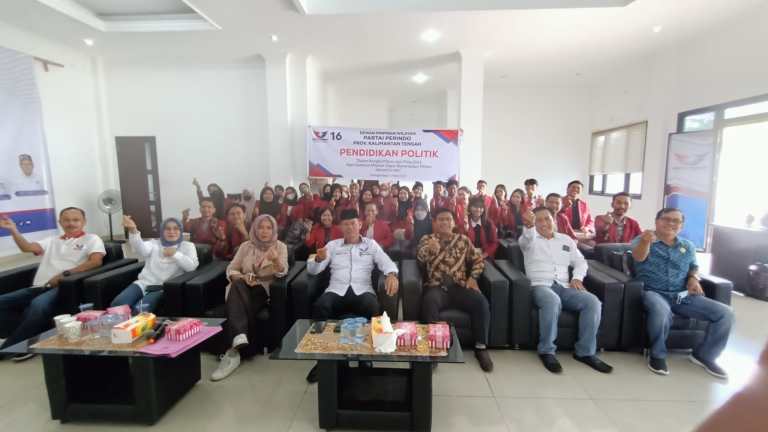 Mahasiswa FISIP UMPR Kunjungi Markas Partai Perindo Kalteng, Belajar soal Sistem Pemilu 