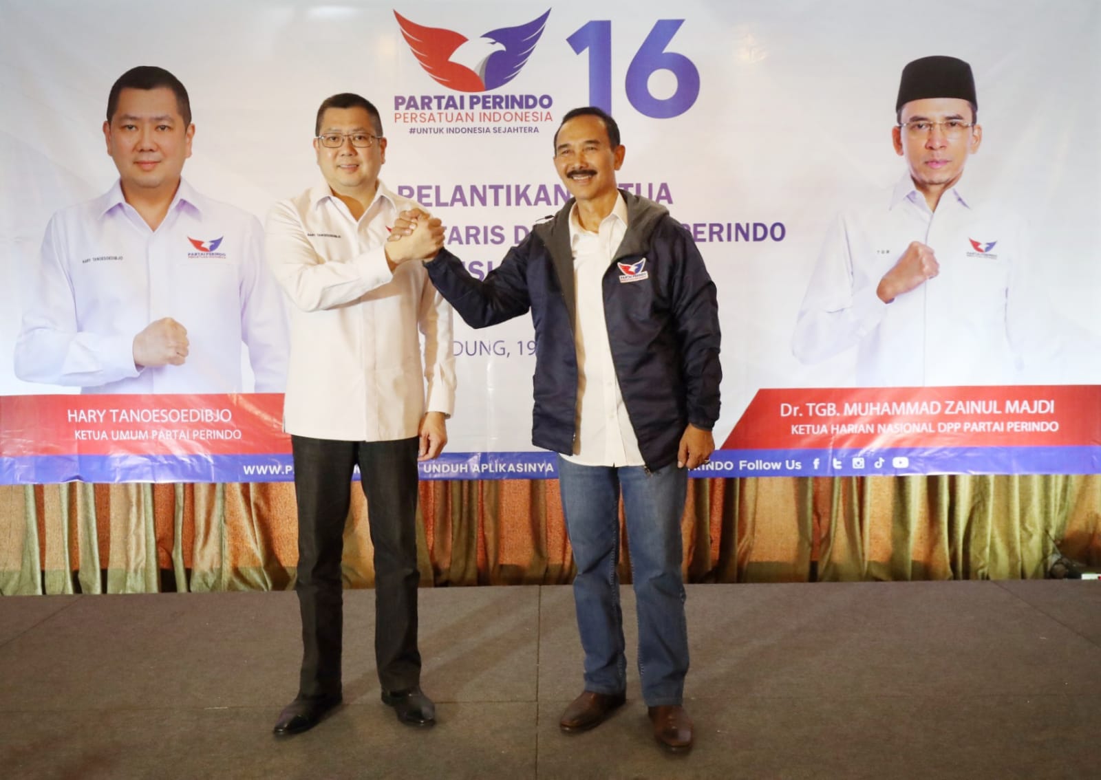 Resmi Jabat Ketua DPW Jabar, Brigjen TNI (Purn) Umar Sanusi: Partai Perindo Pilihan Tepat!