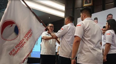 JTP Hutabarat Resmi Dilantik Jadi Ketua Pemuda Perindo Sumut 