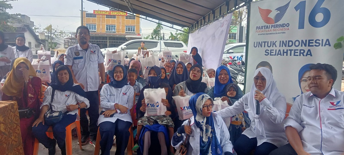 Kartini Perindo Riau Bagikan Asupan Makanan Bagi Balita di Kampar     