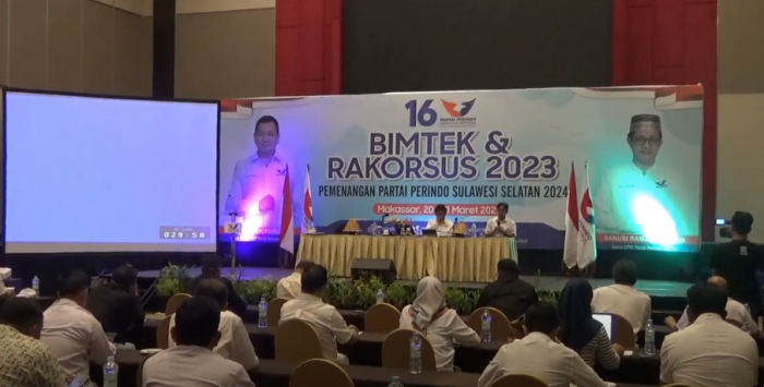 Kegiatan Bimtek dan Rakorsus Partai Perindo di Sulsel Resmi Ditutup