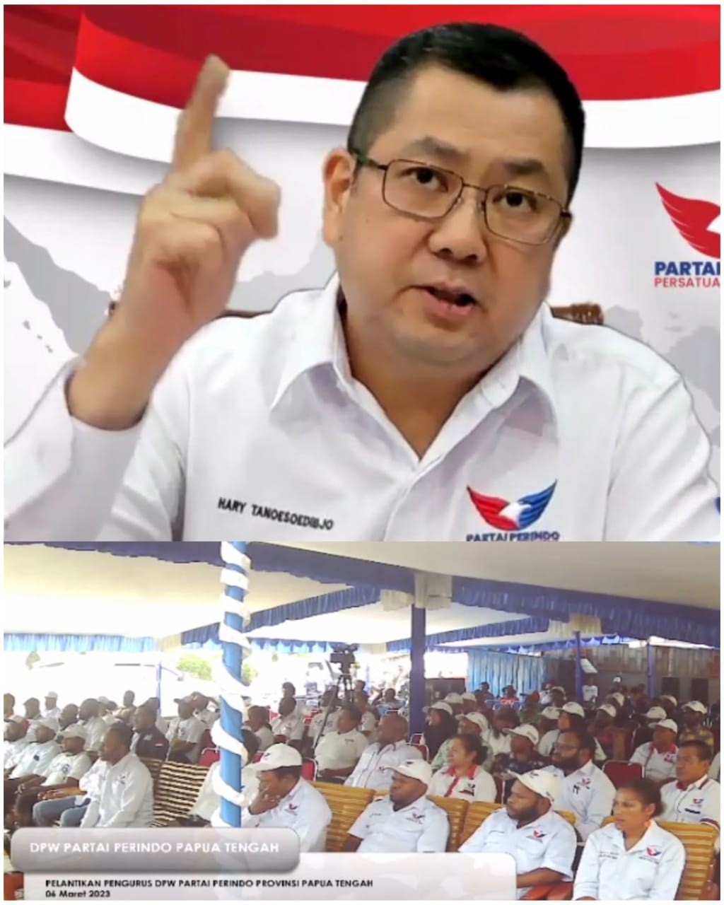 Hary Tanoesoedibjo Sebut Ketua DPW Partai Perindo Papua Tengah Otopianus P Tebai Militan dan Profesional